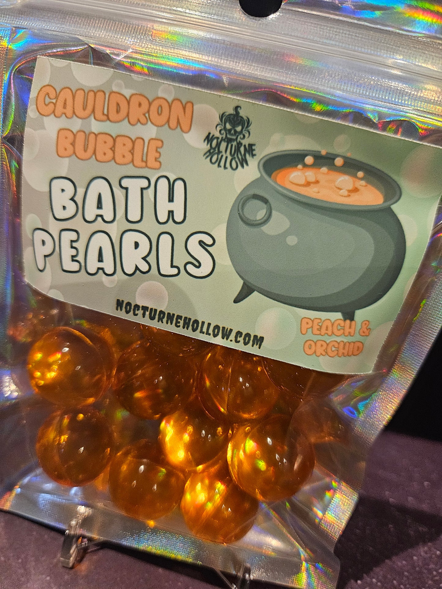 Bath Pearls - Classic Round Peach & Orchid