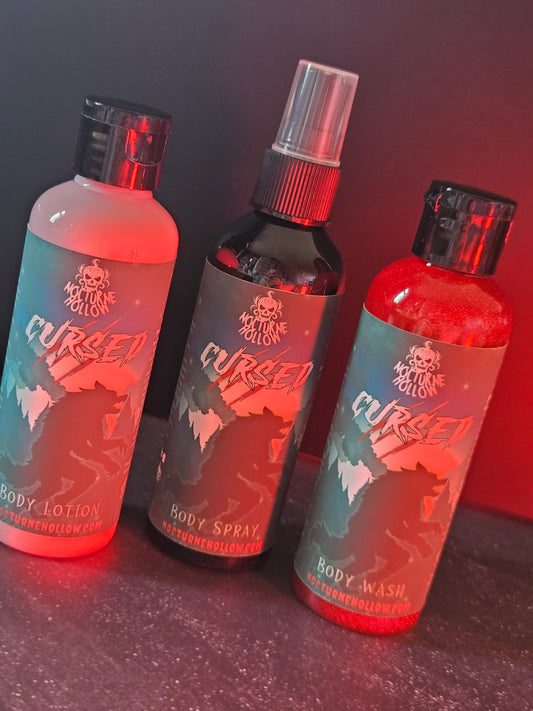 Limited Edition Trio – Cursed Body Wash, Body Lotion & Body Spray