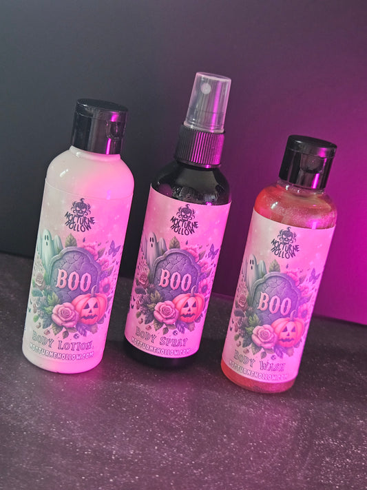 Limited Edition Trio – Boo Body Wash, Body Lotion & Body Spray