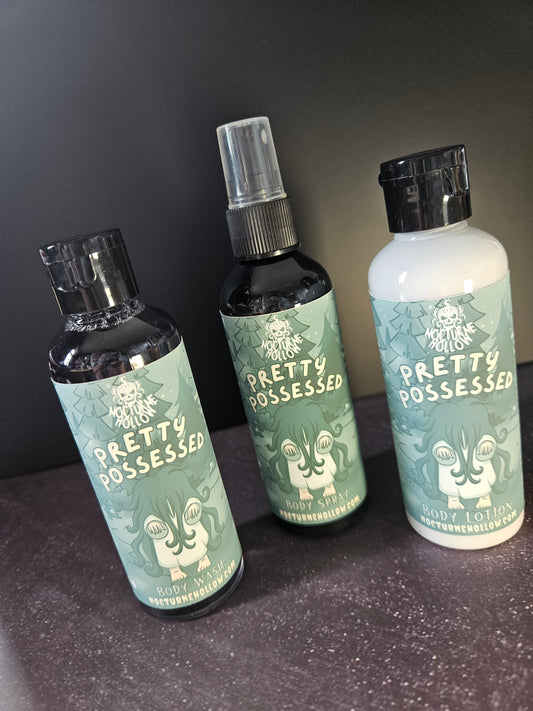 Limited Edition Trio – Pretty Possessed Body Wash, Body Lotion & Body Spray