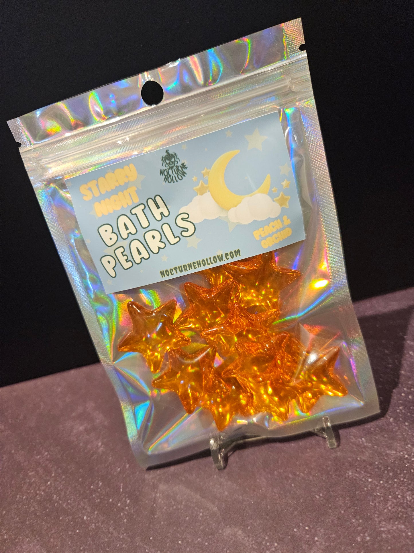 Bath Pearls - Starry Night Peach & Orchid